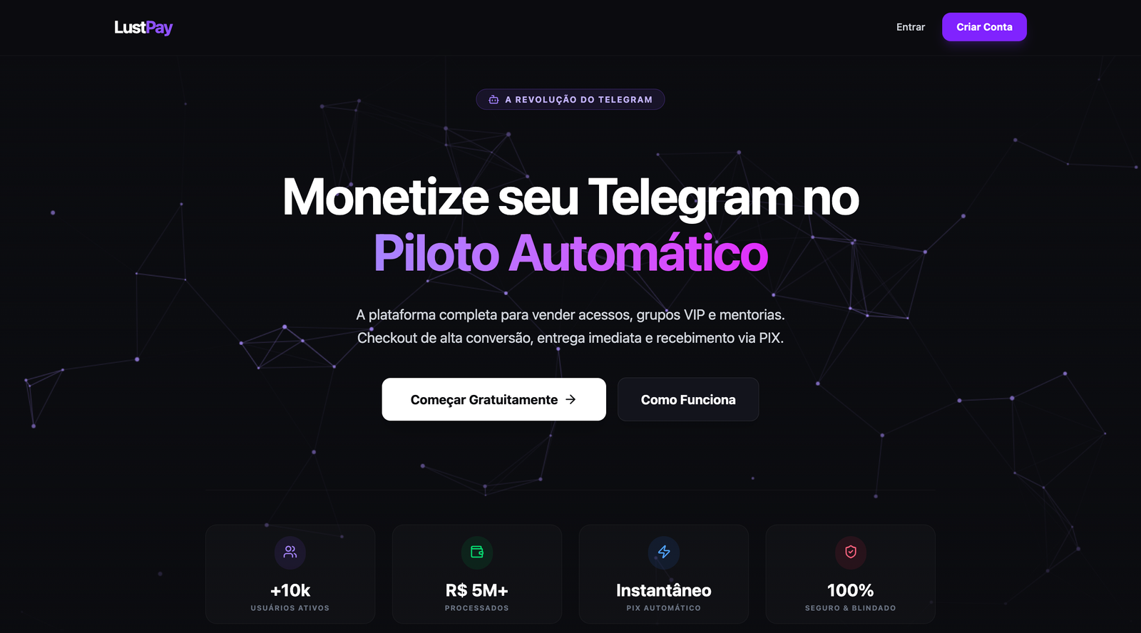 Imagem do projeto LustPay | Automação Financeira